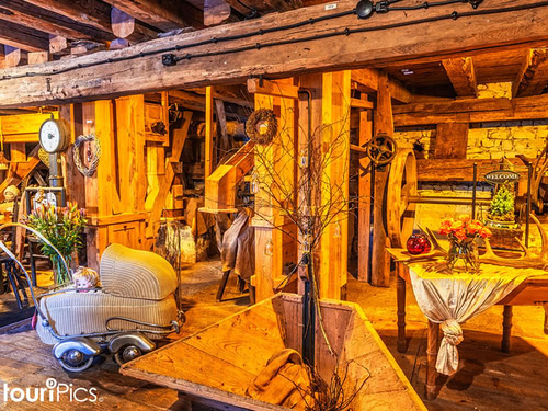 historischer Raum in der Wassermühle