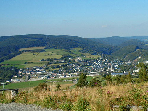 Wunderschöner Ausblick auf die Stadt Willingen