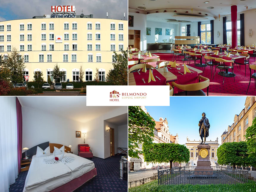 Halle/Leipzig - 4*H&S  Hotel Belmondo Leipzig  - 4 Tage für Zwei inkl. Frühstück