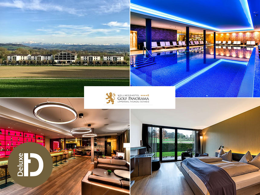 Schweiz - 4*S Wellnesshotel Golfpanorama - 4 Tage für Zwei inkl. Halbpension