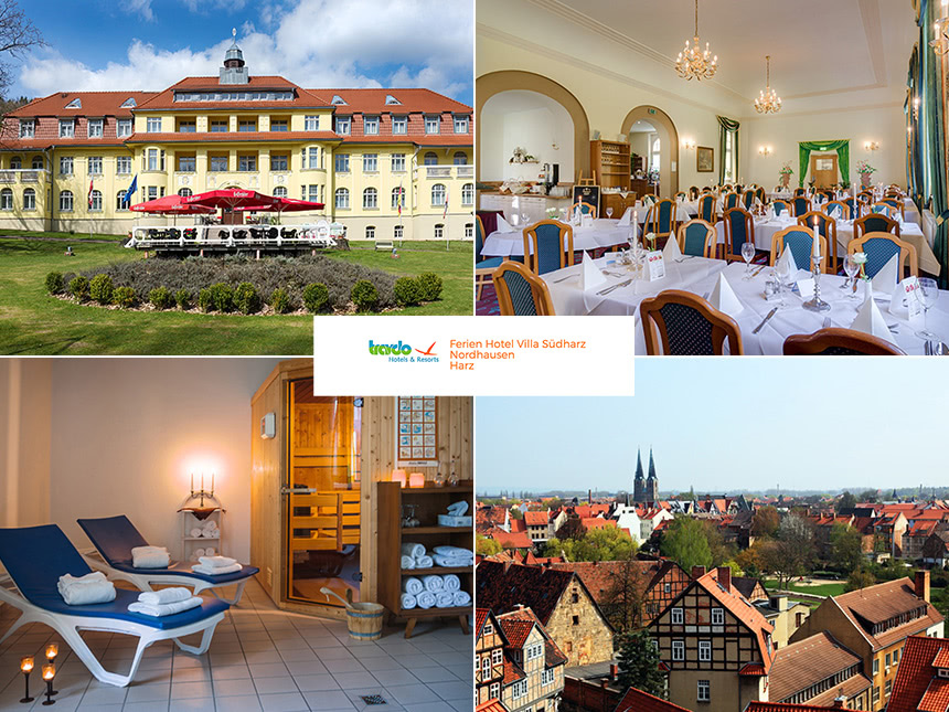 Harz - 3*S Ferien Hotel Villa Südharz - 3 Tage für 2 Personen inkl. Halbpension